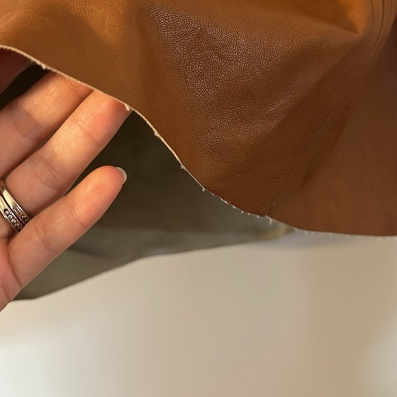 Lumiere Faux leather A-line skirt - Picture 2 of 4